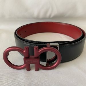 Salvatore Ferragamo Men’s REVERSIBLE Leather Belt